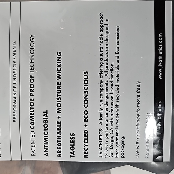 JIV ATHLETICS Mid Rise Cameltoe Proof Thong  Color:Coffee - Picture 2 of 4